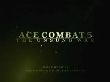 Ace Combat 5 - The Unsung War screen shot title